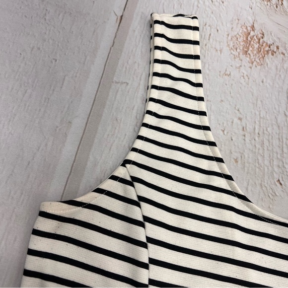 H&M Divided Short, Striped Tank Dress Black and White SIZE 14 - Picture 11 of 17